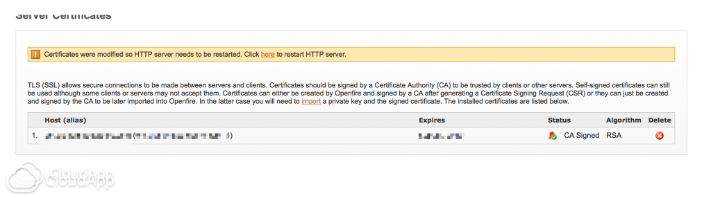 How to Import a GoDaddy SSL Certificate to an Openfire XMPP Server