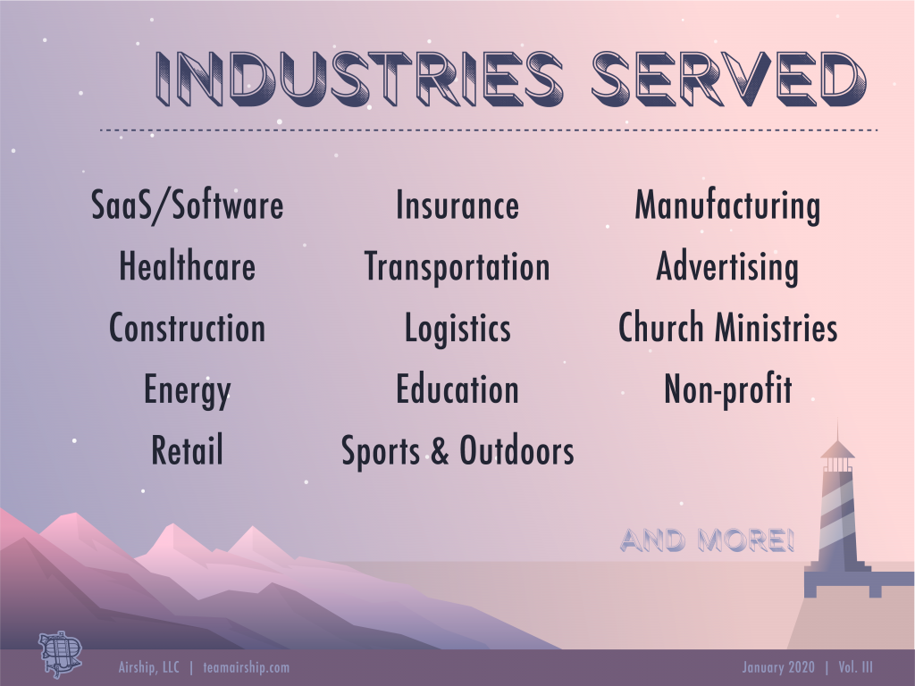 airship software development industries served